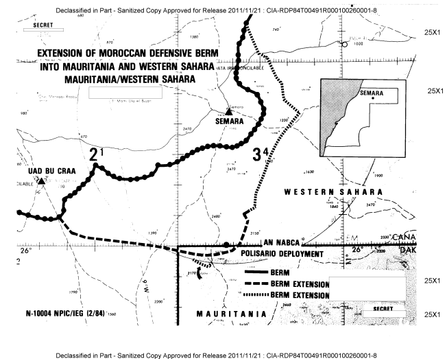 La CIA confirme la pénétration du mur marocain en Mauritanie