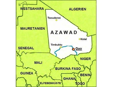 Does Israel support an independent state in Azawad?