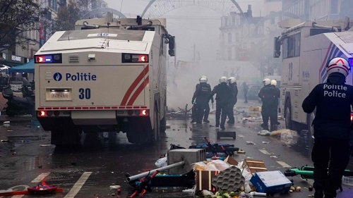 Arrestations, blessés et dégâts après le match Belgique – Maroc